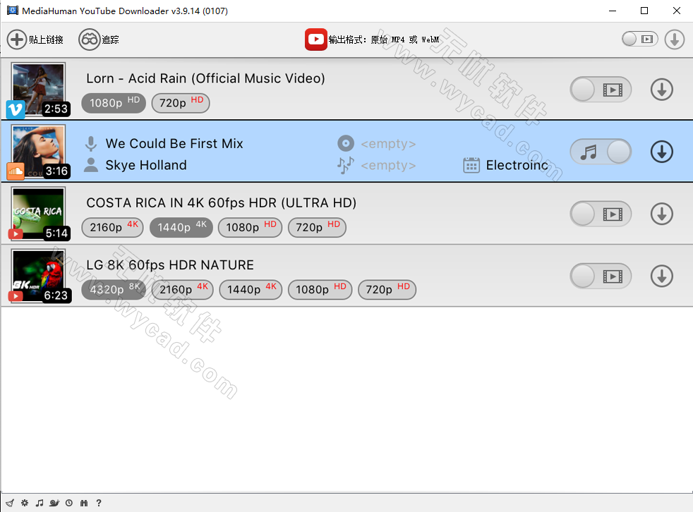 视频下载软件 | MediaHuman YouTube Downloader v3.9.16 中文绿色版