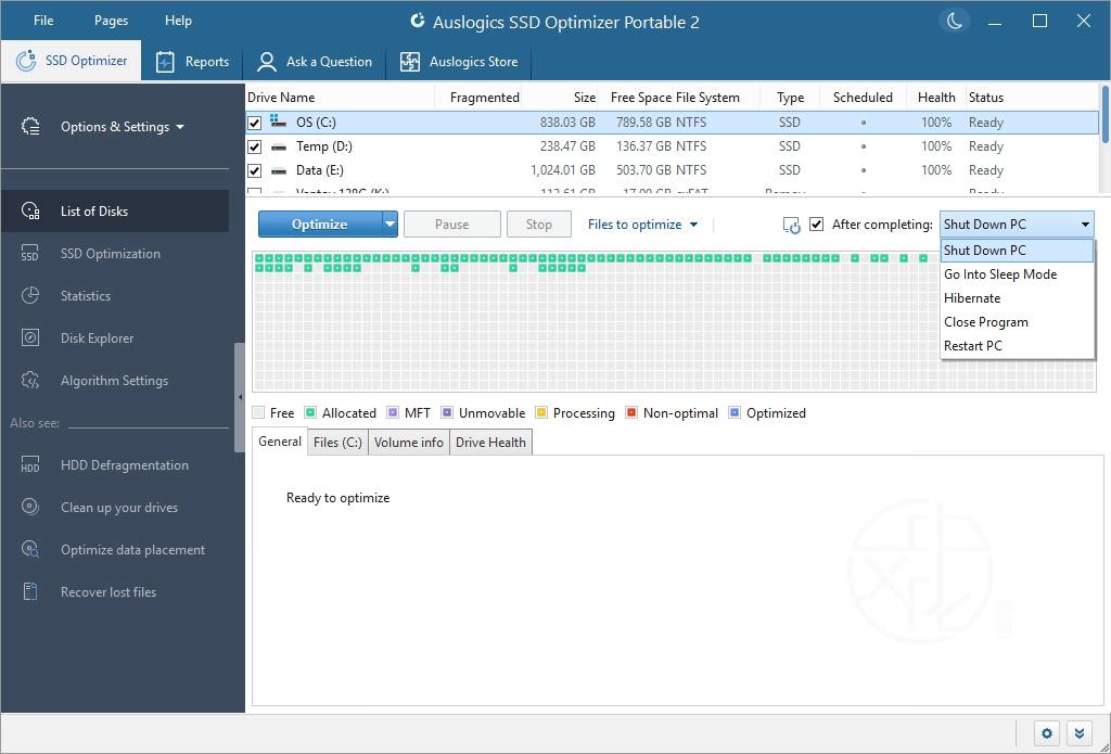 固态硬盘优化工具 | Auslogics SSD Optimizer v2.1.0.0 便携版
