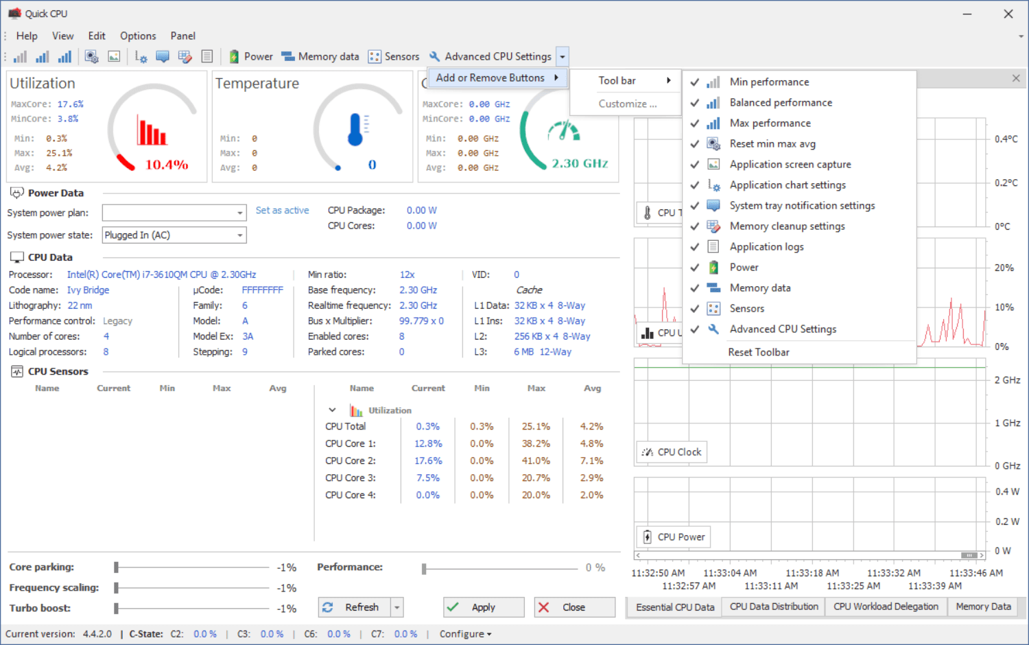 CPU性能调整优化软件 | Quick CPU v5.2.0.0 绿色版