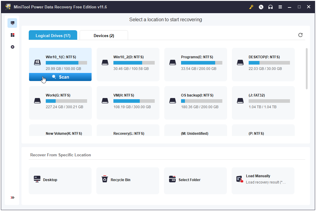 数据恢复软件 | MiniTool Power Data Recovery v12.6 绿色版