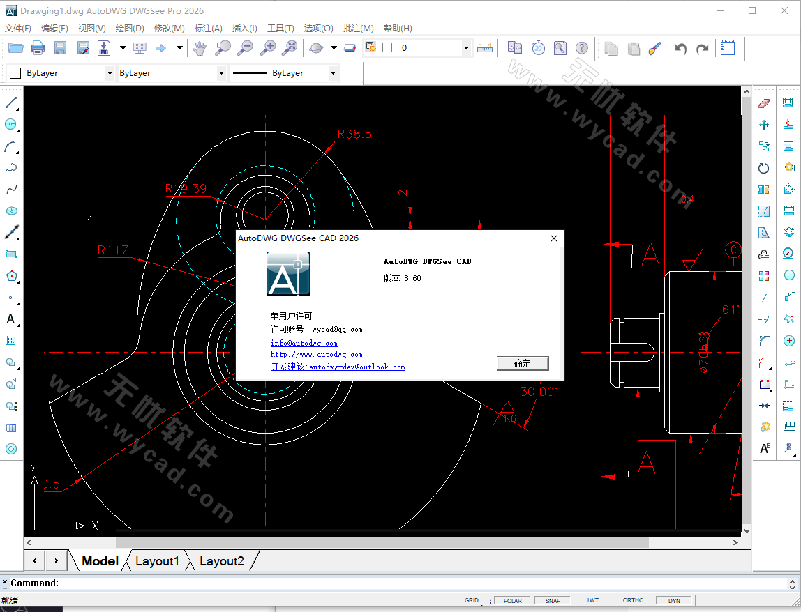 CAD 图纸查看器 AutoDWG DWGSee Pro 2026 8.60 中文汉化绿色版-图片1