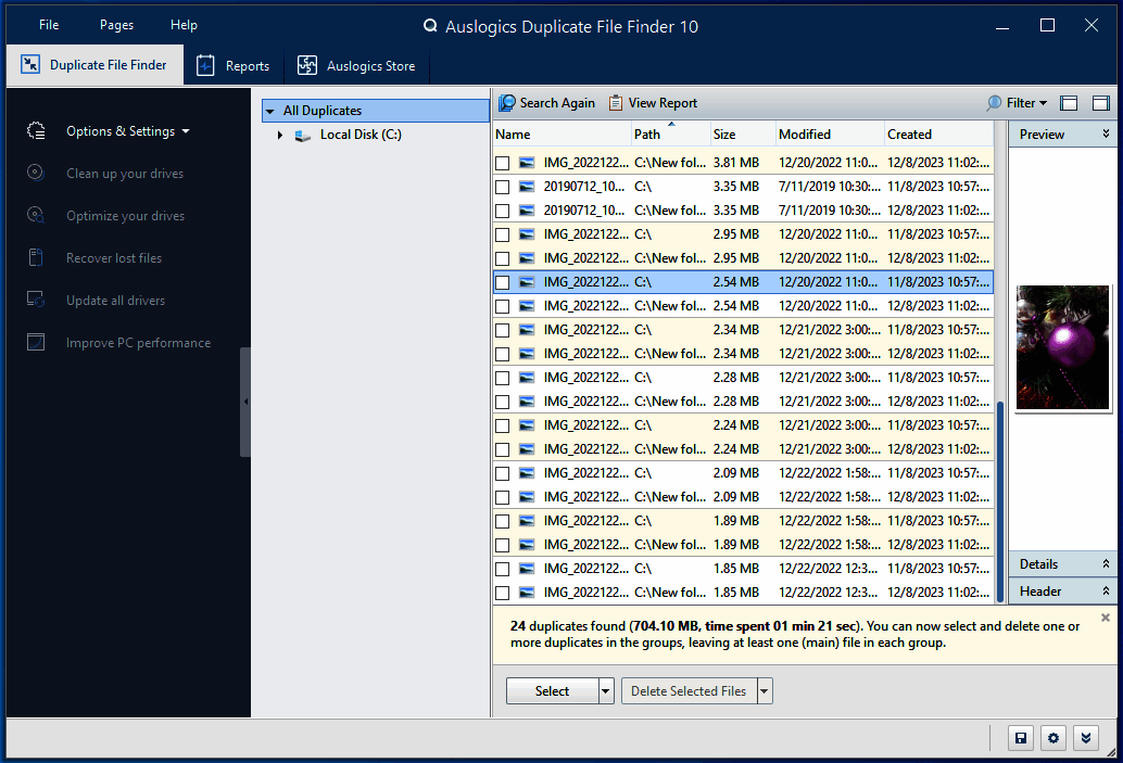 重复文件查找删除软件 | Auslogics Duplicate File Finder v11.1.0.0 绿色版