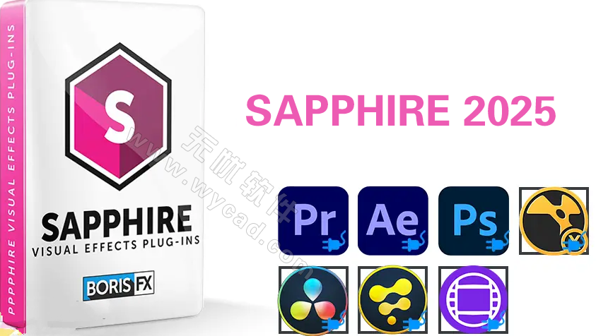 蓝宝石视觉效果插件 | Boris FX Sapphire Plug-ins v2025.52 直装破解版