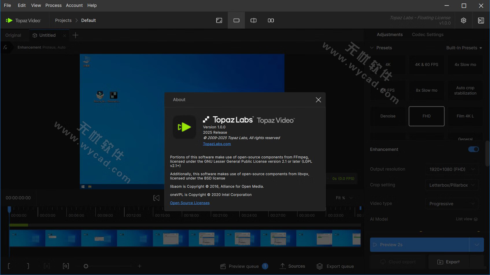 AI视频修复软件 | Topaz Video v1.0.1 直装破解版