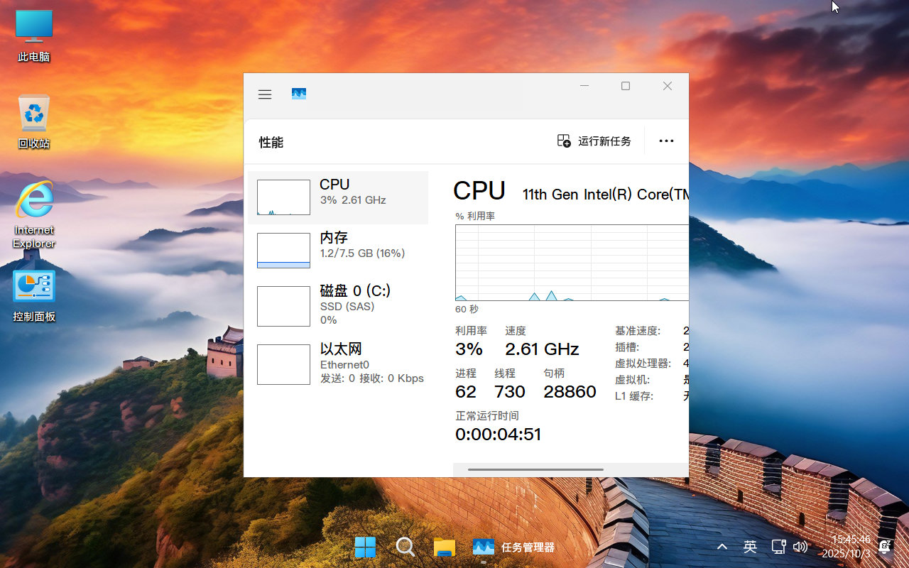 【不忘初心游戏版】Windows11 25H2（26200.6725）X64 无更新[精简版][2.95G](2025.10.3) 苹果mac字体 推荐13-15代CPU 游戏、办公、直播-图片3